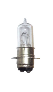 Лампа фары двухконтактная  12v10/10w 15d-25-1